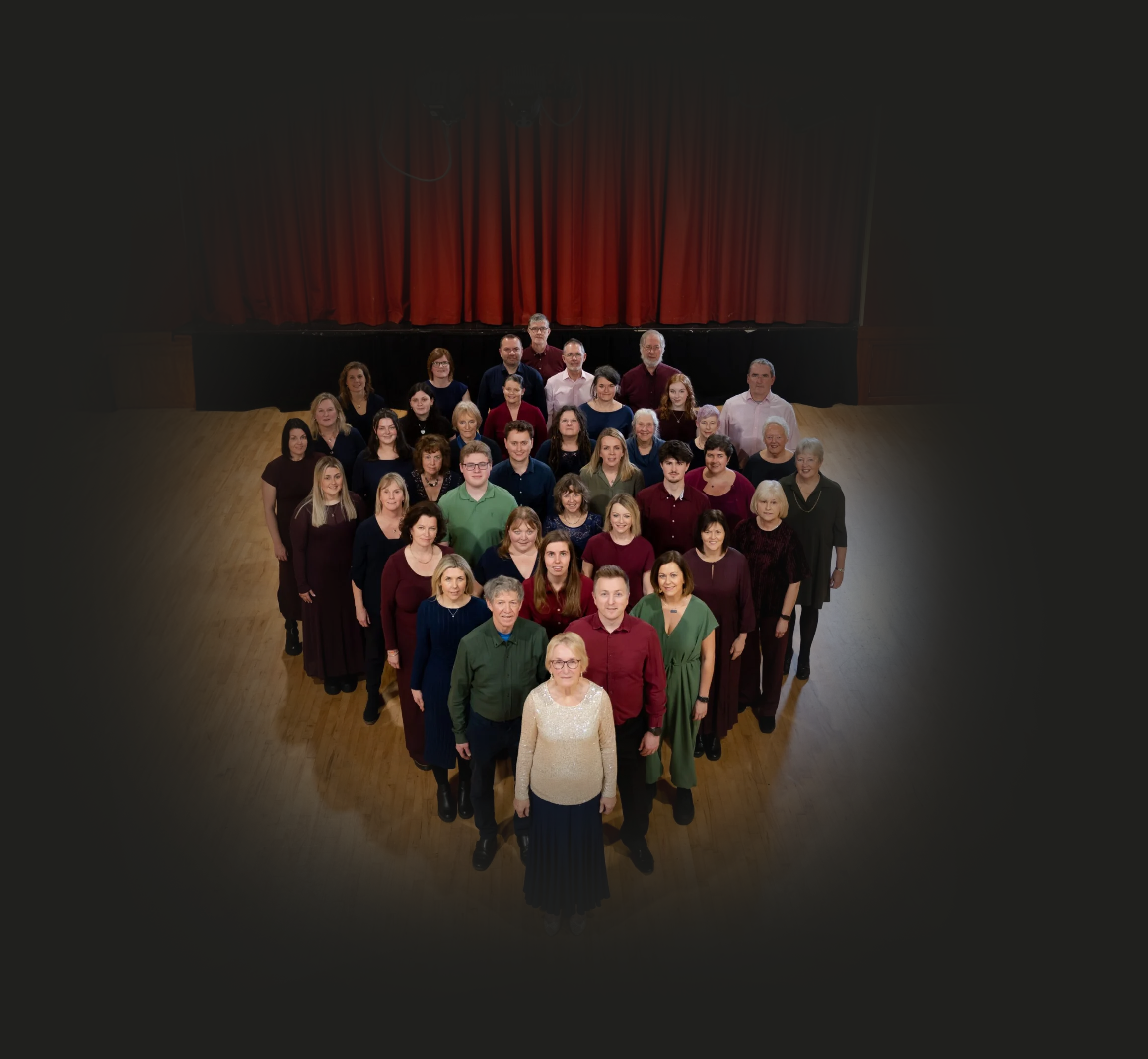 An image of Vri sitting in a church