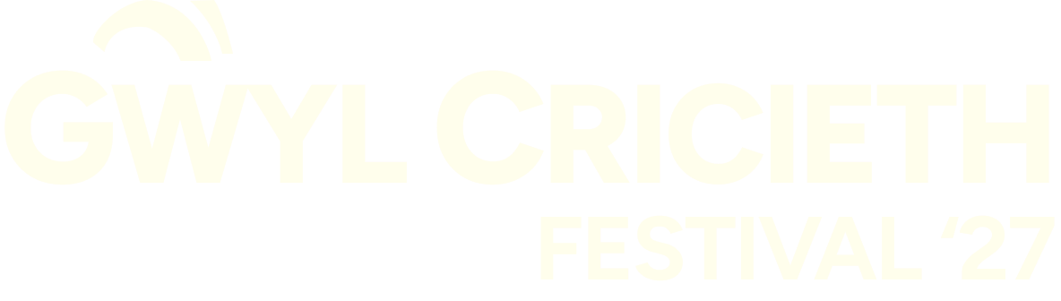 Cricieth Festival Logo White